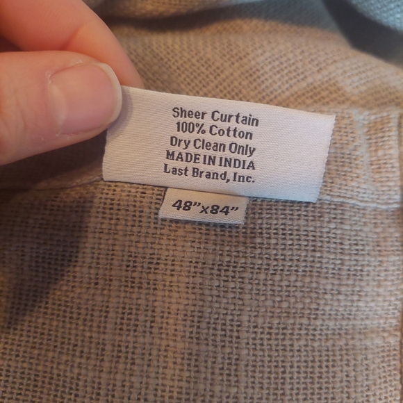 NWOT! Quince Cotton Sheer Gray Curtains- Set Of 2 Panels! 48"x84" (F67) - Picture 12 of 13